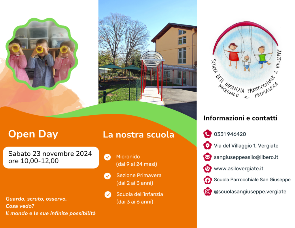 Open day scuola materna parrocchiale Vergiate