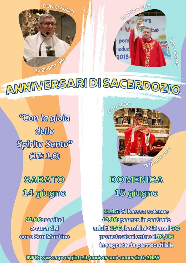 Anniversari sacerdozio 2025