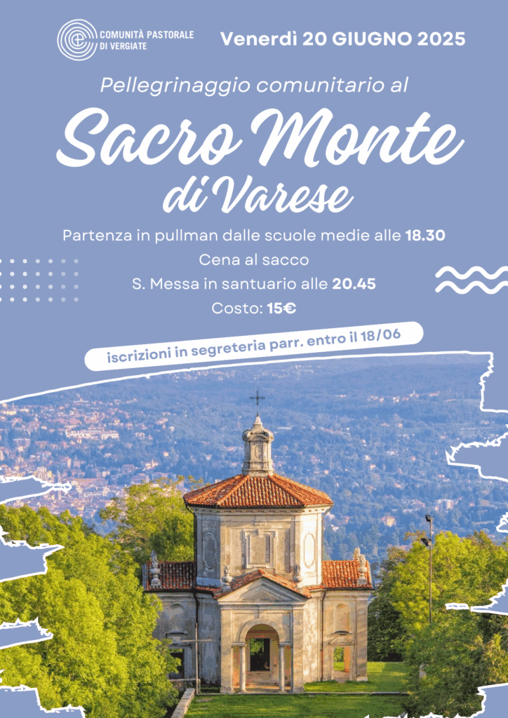 Pellegrinaggio Sacro Monte Varese 2025