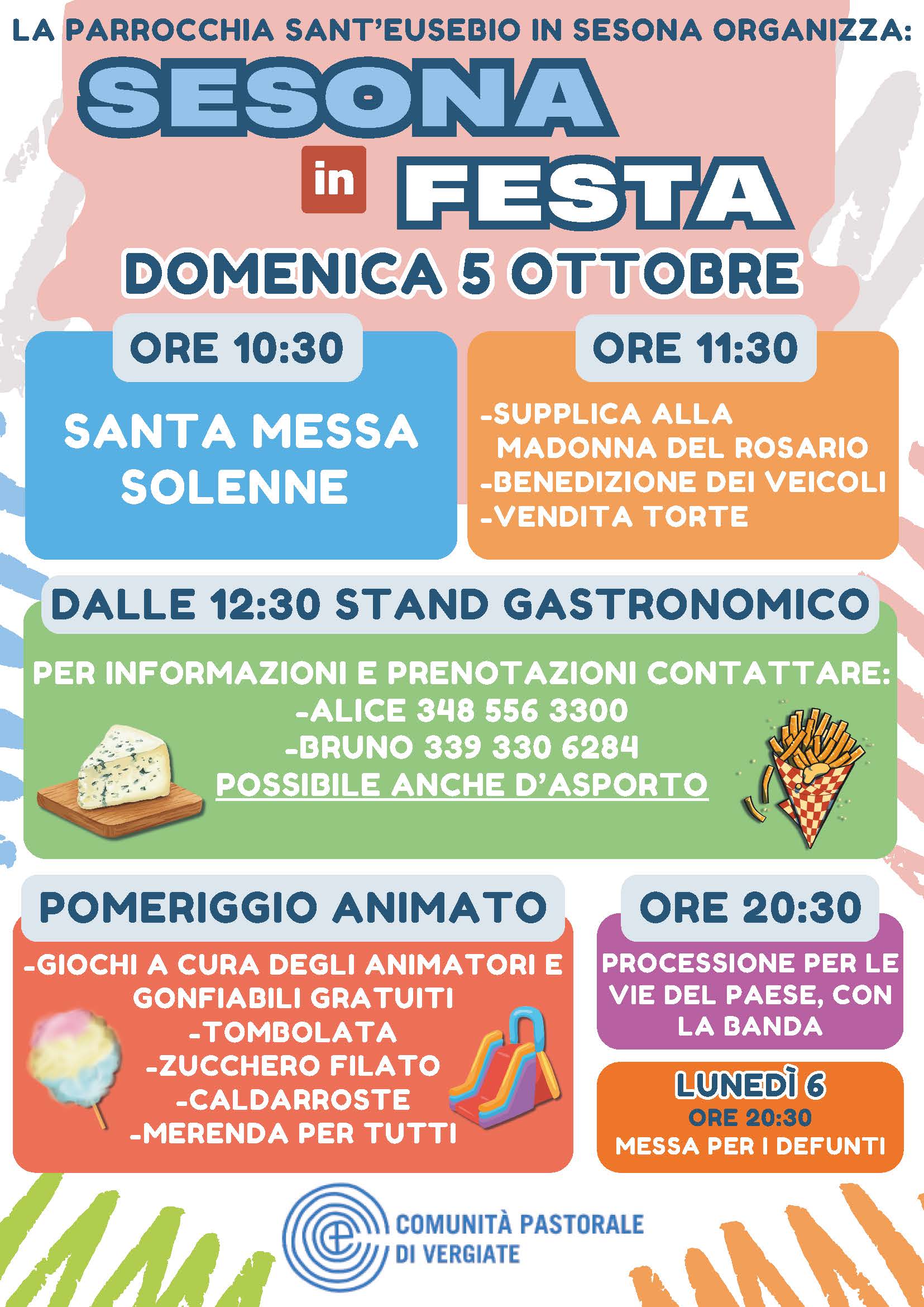 Locandina festa di Sesona 2025