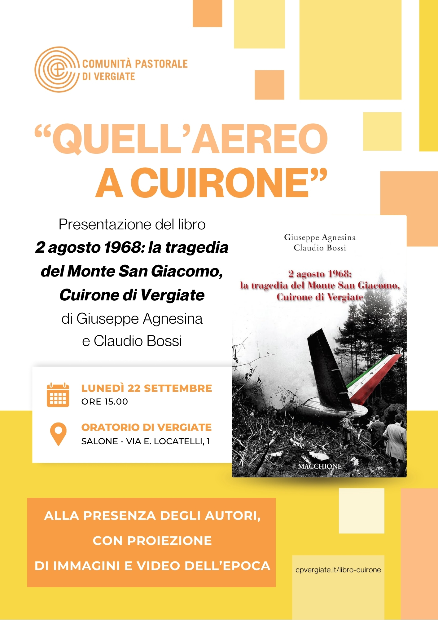 Locandina presentazione libro Cuirone